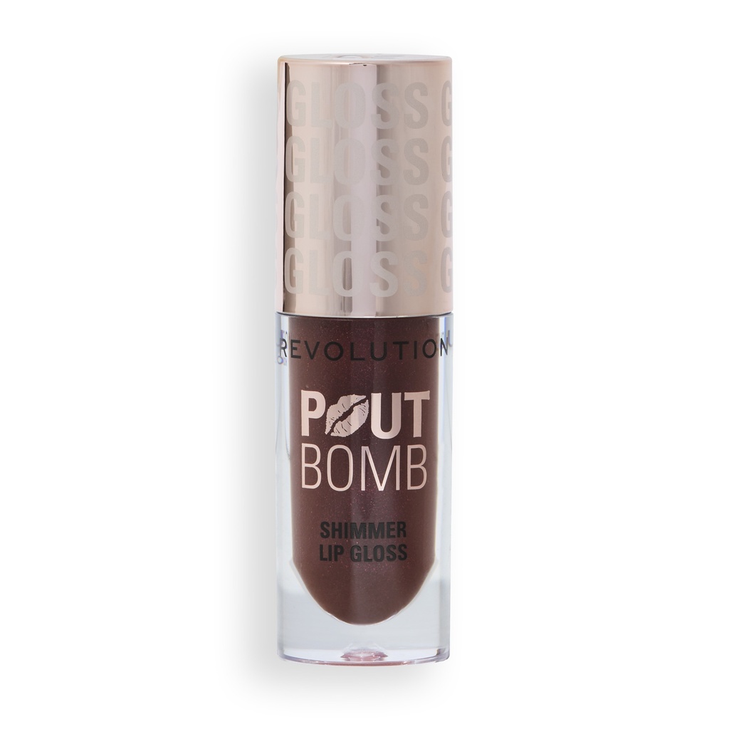 Revolution Pout Bomb Shimmer Gloss Chocolate Sparkle
