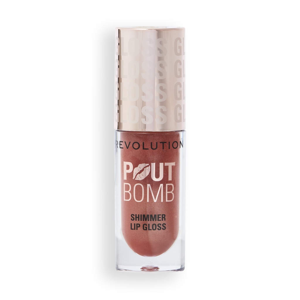 Revolution Pout Bomb Shimmer Gloss Nude Glow