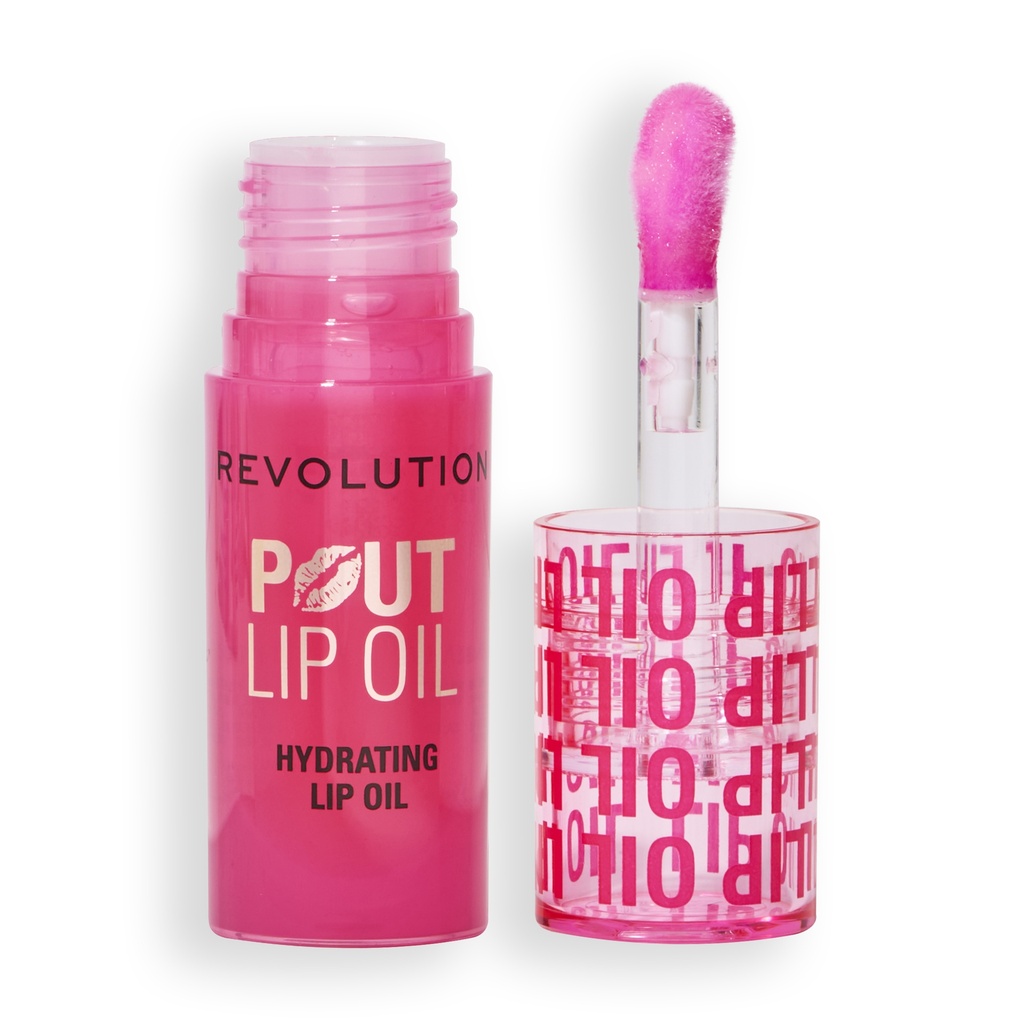 Revolution Pout Lip Oil Cherry Red