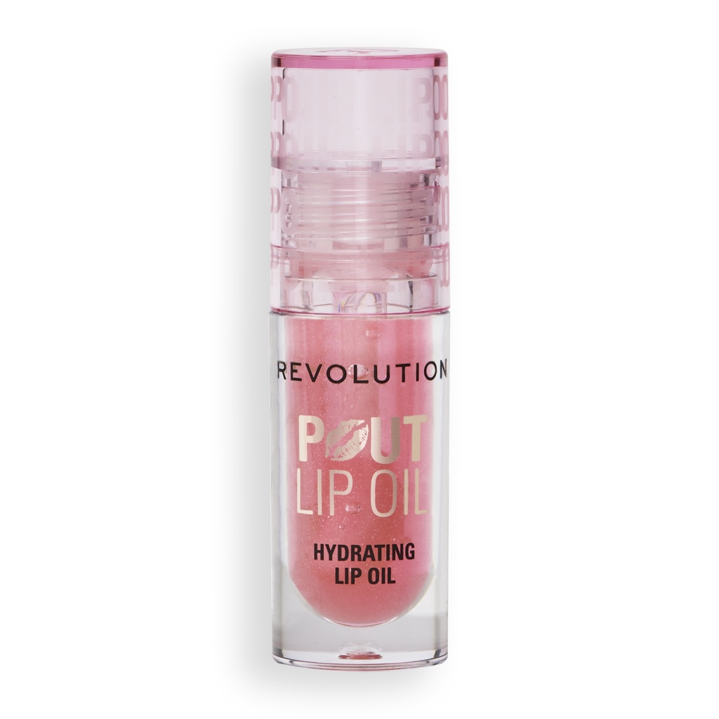 Revolution Pout Lip Oil Pink Shimmer