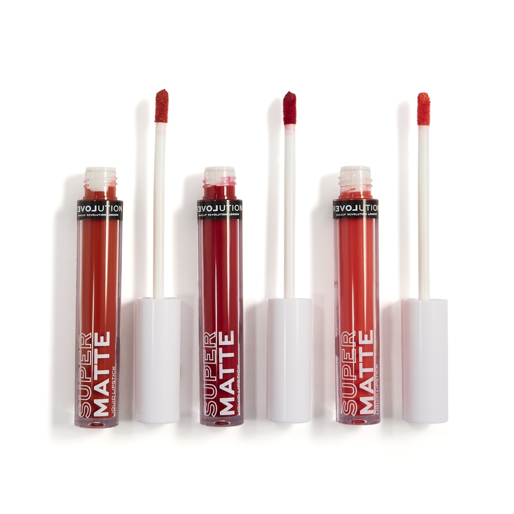 Revolution Relove Supermatte Liquid Lip Set Heat