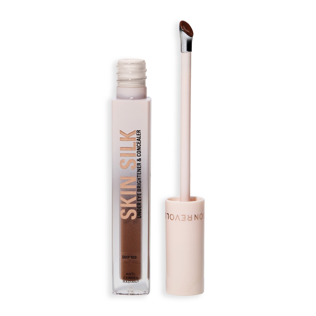 Revolution Skin Silk Serum Under Eye Brightener & Concealer Deep Red
