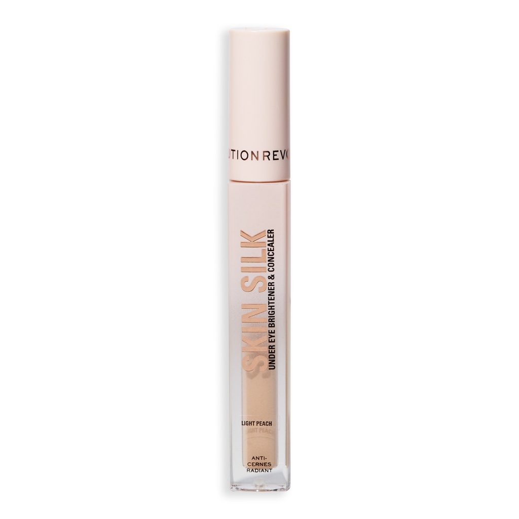 Revolution Skin Silk Serum Under Eye Brightener & Concealer Light Peach