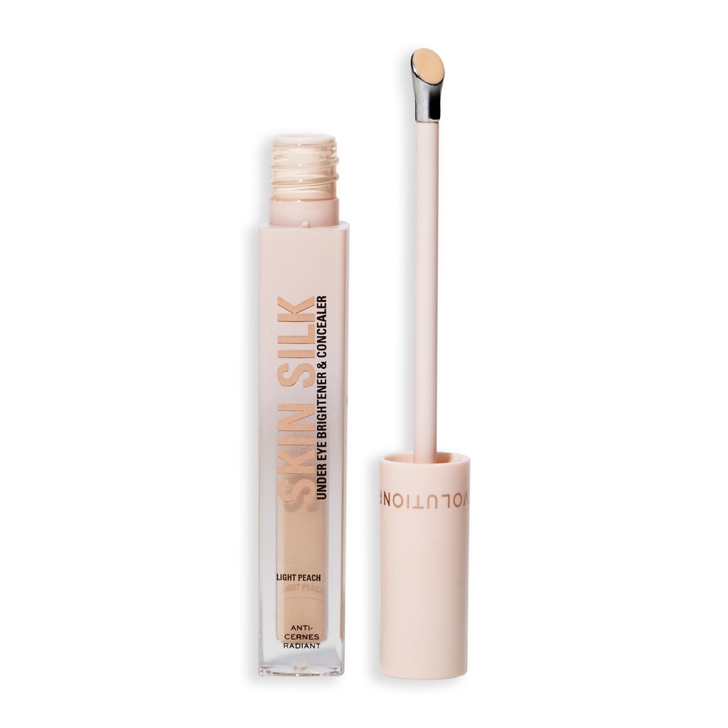 Revolution Skin Silk Serum Under Eye Brightener & Concealer Light Peach