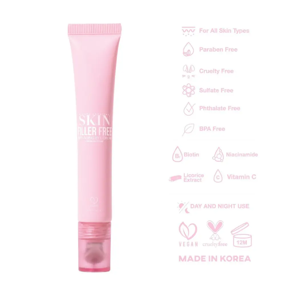 Beauty Creations Skin Anti-Aging Eye Cream - Filler Free