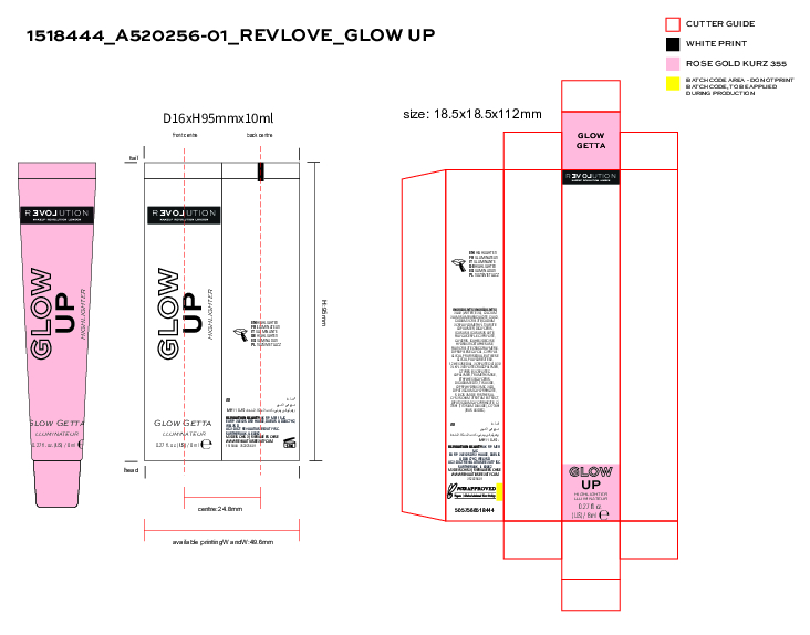 Revolution Relove Glow Up Liquid Highlighter Glow Getta