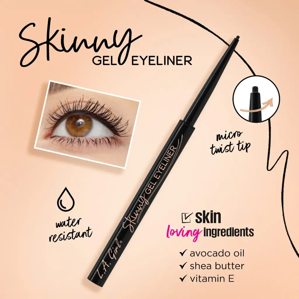 L.A. Girl Skinny Gel Liner Silky Black