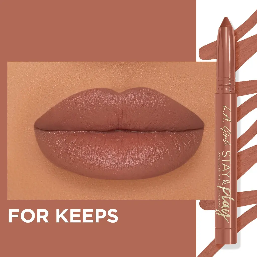 L.A. Girl Stay & Play Matte Lip Crayon For Keeps