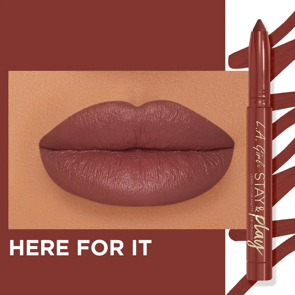 L.A. Girl Stay & Play Matte Lip Crayon Here for it 