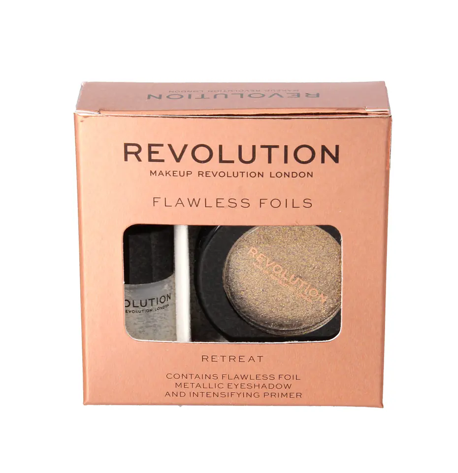 Makeup Revolution Flawless Foils Eye Shadow Metallic+Base Rival