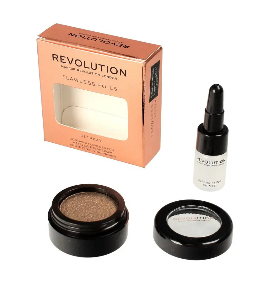 Makeup Revolution Flawless Foils Eye Shadow Metallic+Base Rival