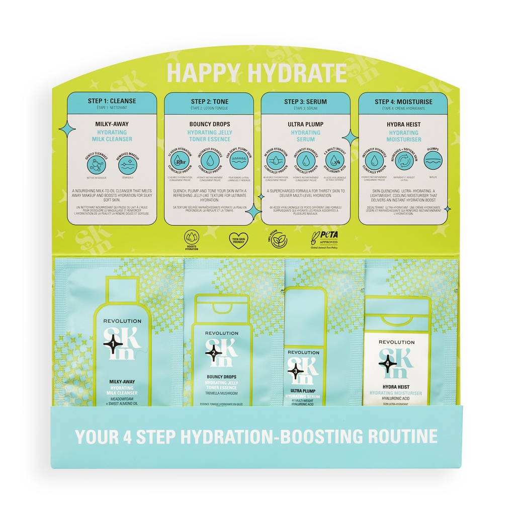 Revolution Skin Happy Hydrate Routine Sachet Sample