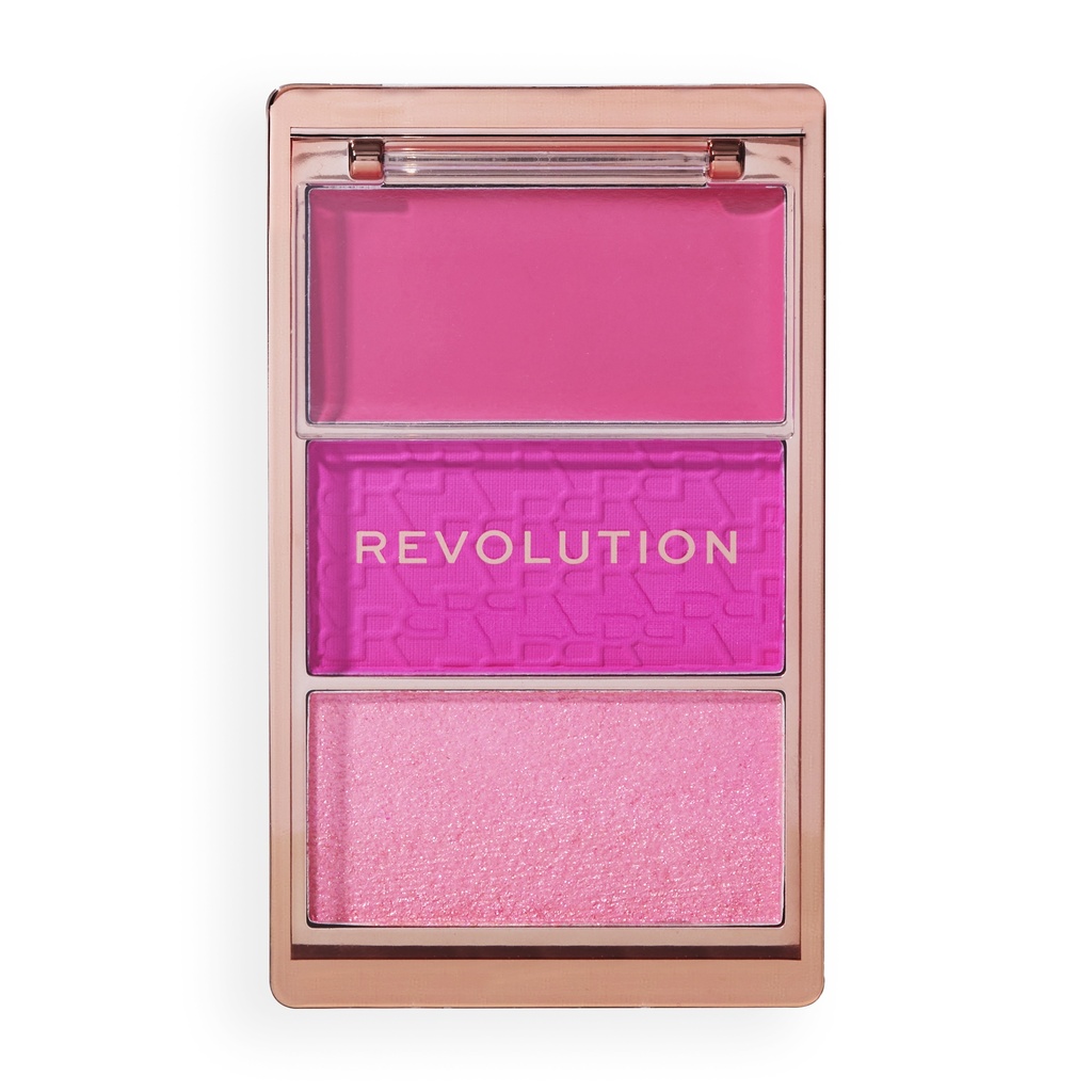 Revolution Blush Icon Palette Hot Pink Flag