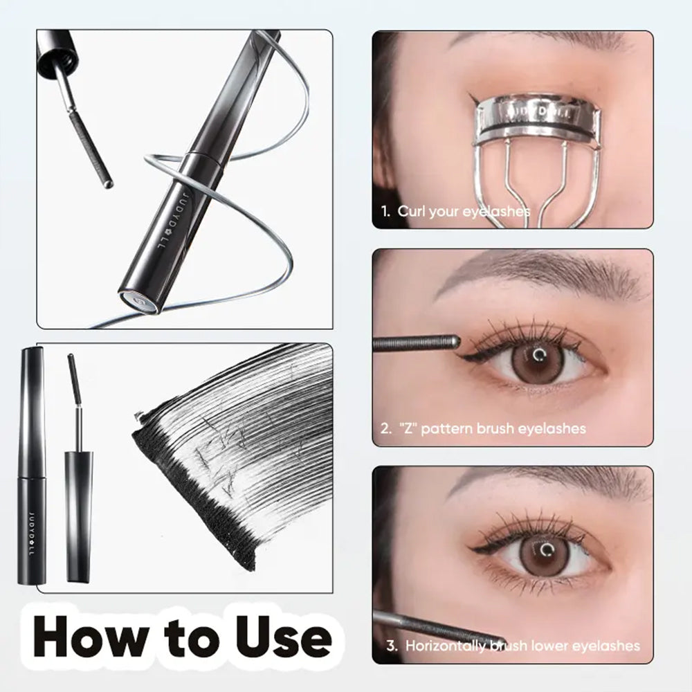 Judydoll Feather Lash Iron Mascara 01 Black