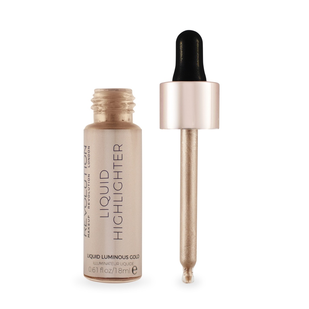 Makeup revolution liquid highlighter liquid luminous gold     