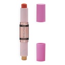 Revolution Blush & Highlight Stick Coral Dew