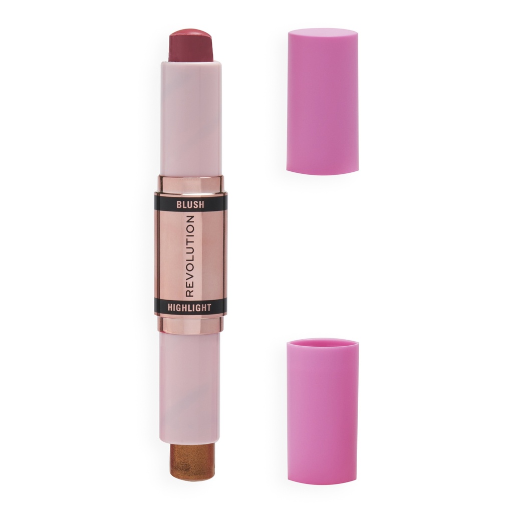 Revolution Blush & Highlight Stick Flushing Pink