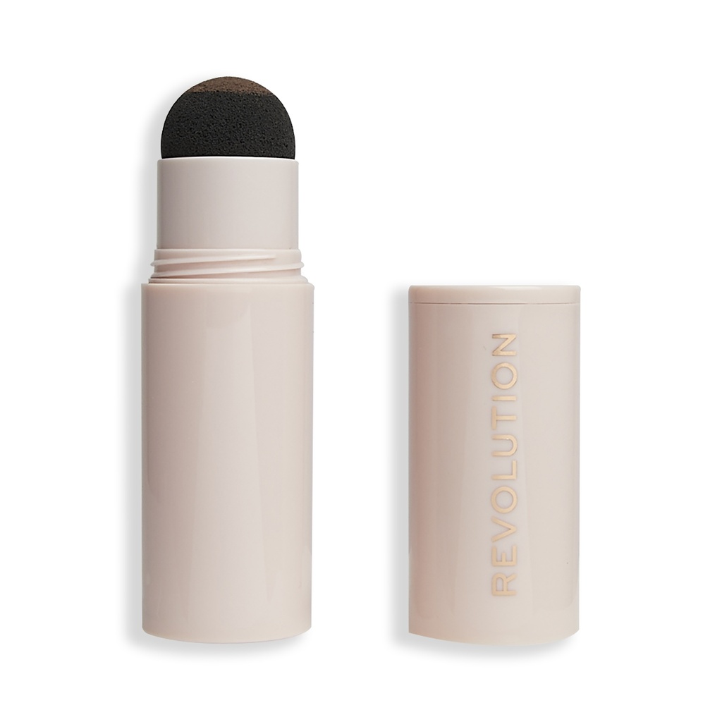 Revolution Brow Powder Stamp & Stencil Kit Dark Brown