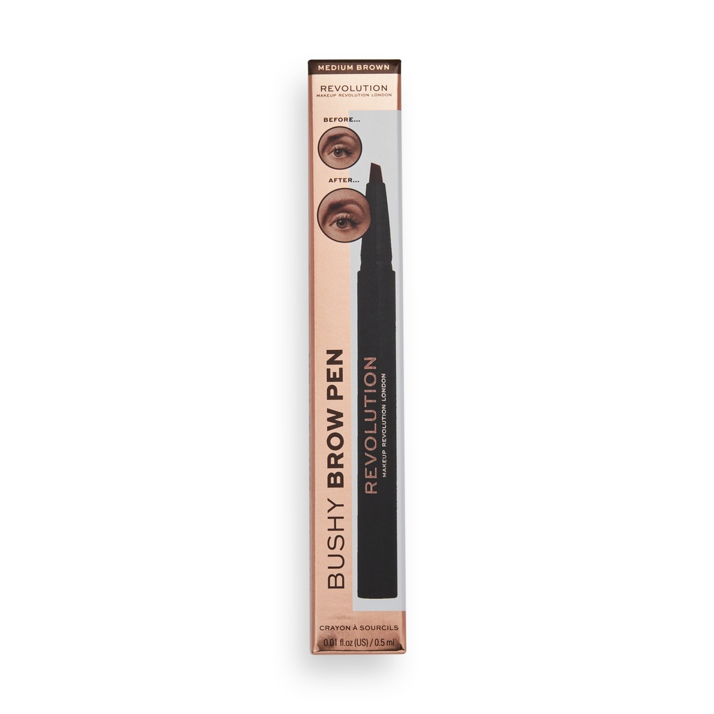 Revolution Bushy Brow Pen Medium Brown