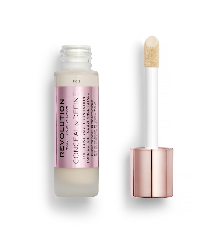 Revolution Conceal & Define Foundation F0.3