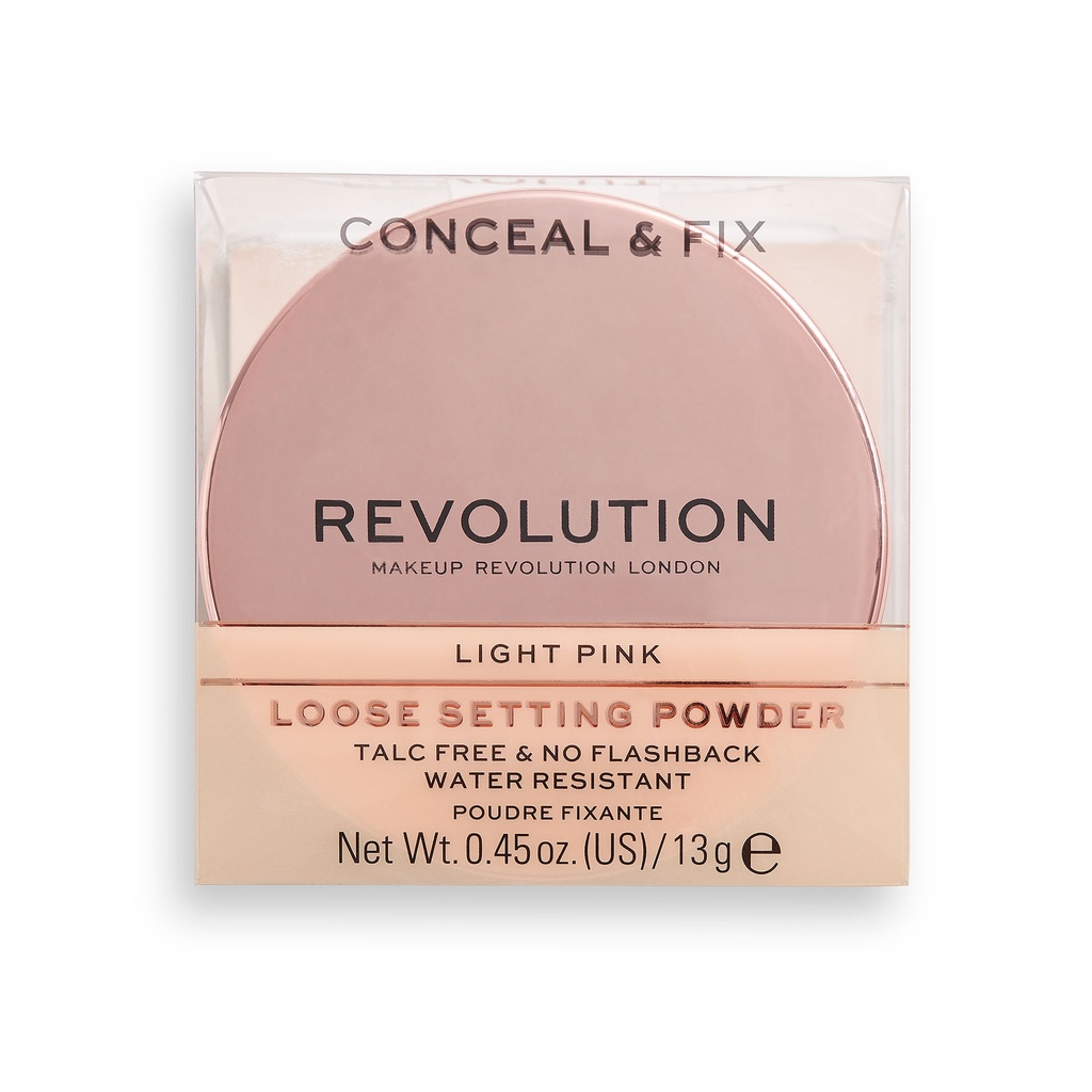 Revolution Conceal & Fix Setting Powder Light Pink