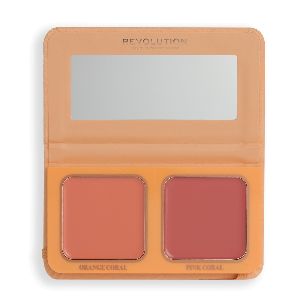 Revolution X Maffashion Cream Blush Duo Rosa Coral Way
