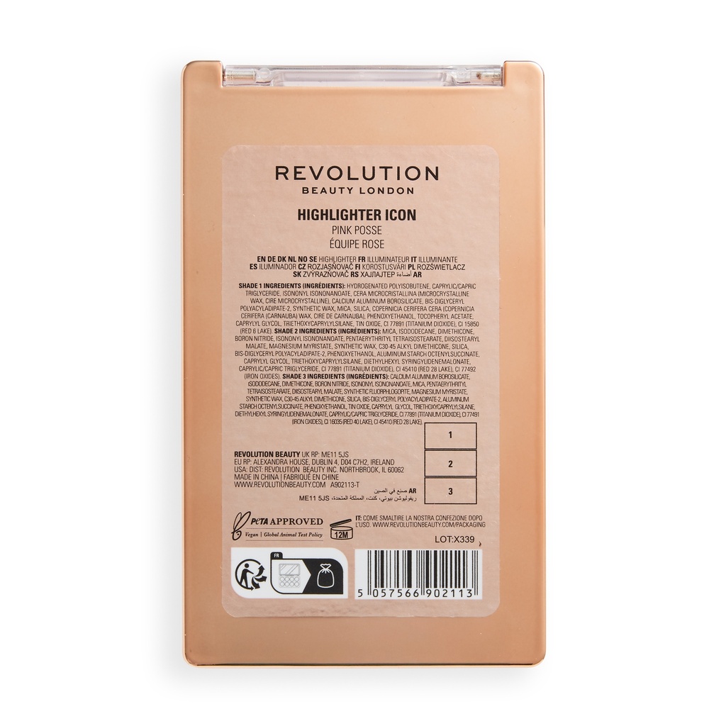 Revolution Highlight Icon Palette Pink Posse
