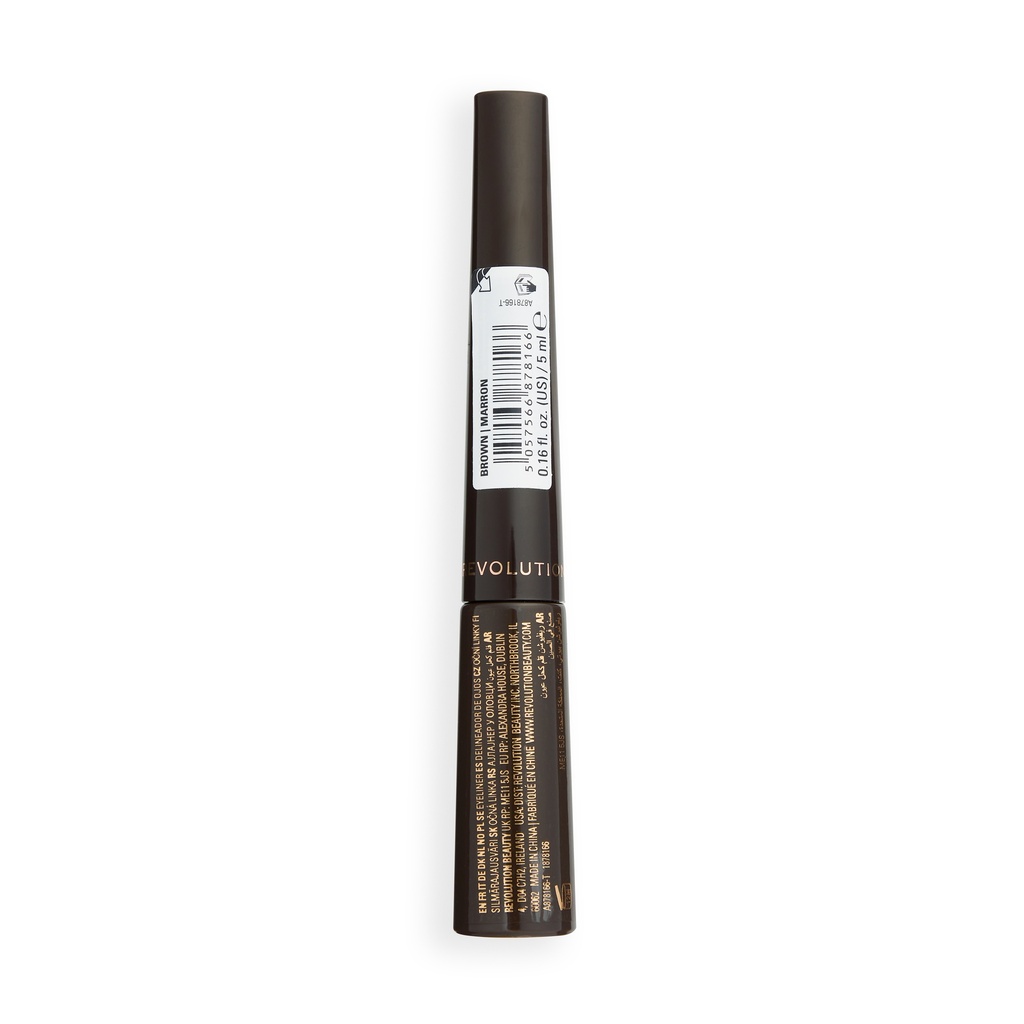 Revolution Master Flick Dip Liquid Eyeliner Mocha Brown