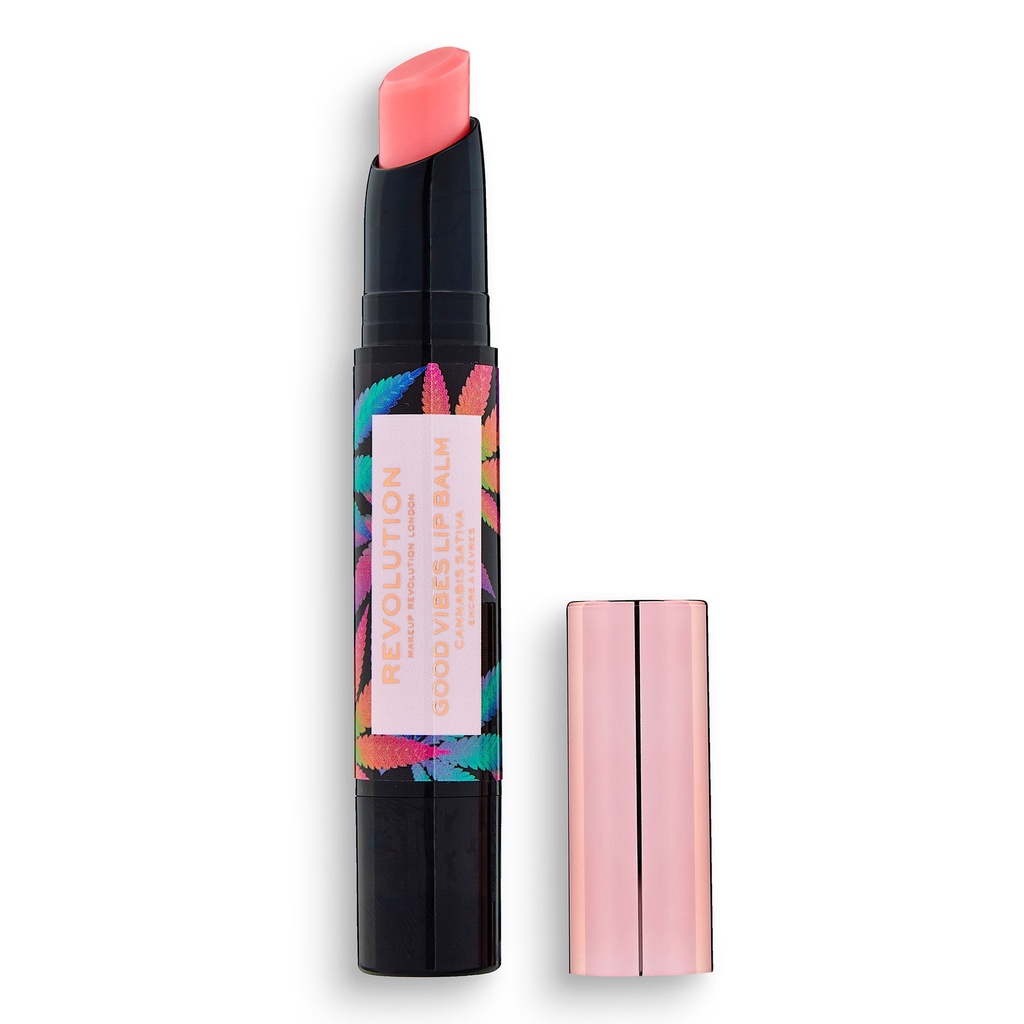 Revolution Lip Nourishing Tint with cannabis sativa dark pink