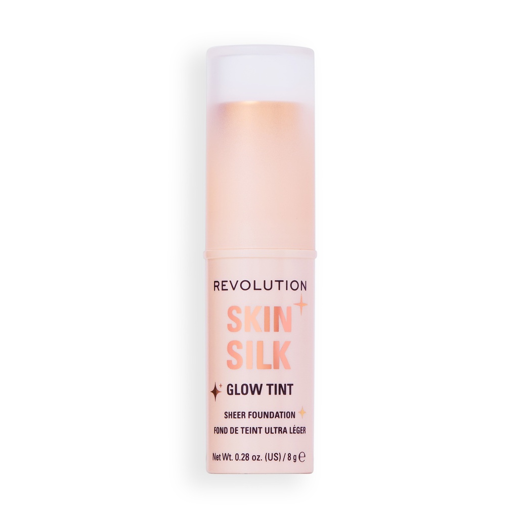 Revolution Skin Silk Glow Tint Sheer Foundation Stick Dark Neutral Warm