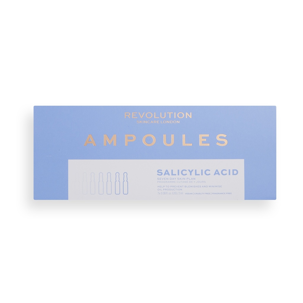 Revolution Skincare Salicylic Acid 7 Day Blemish Preventing Skin Plan Ampoules