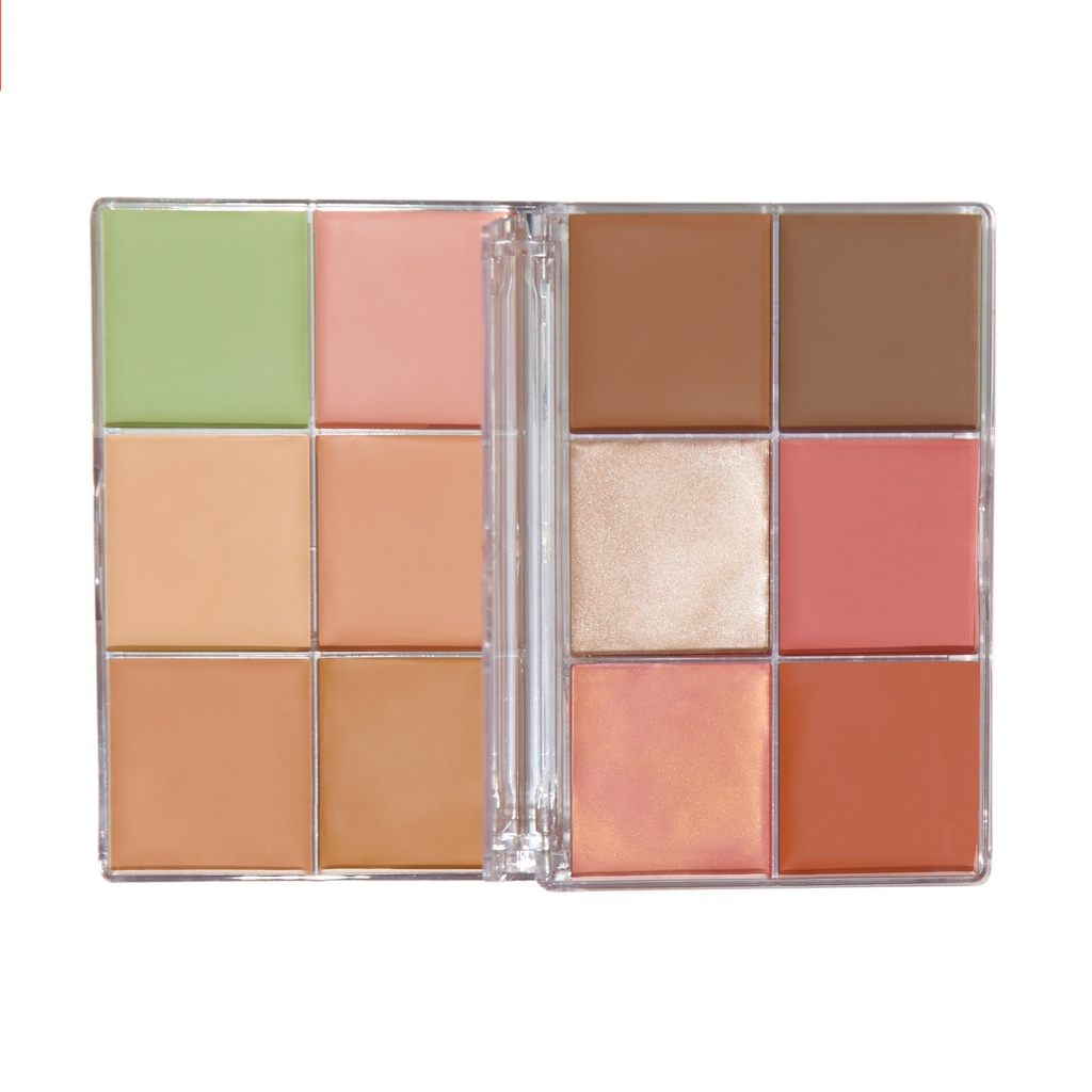 Revolution Everything Base Face Icon Complexion Palette Light 
