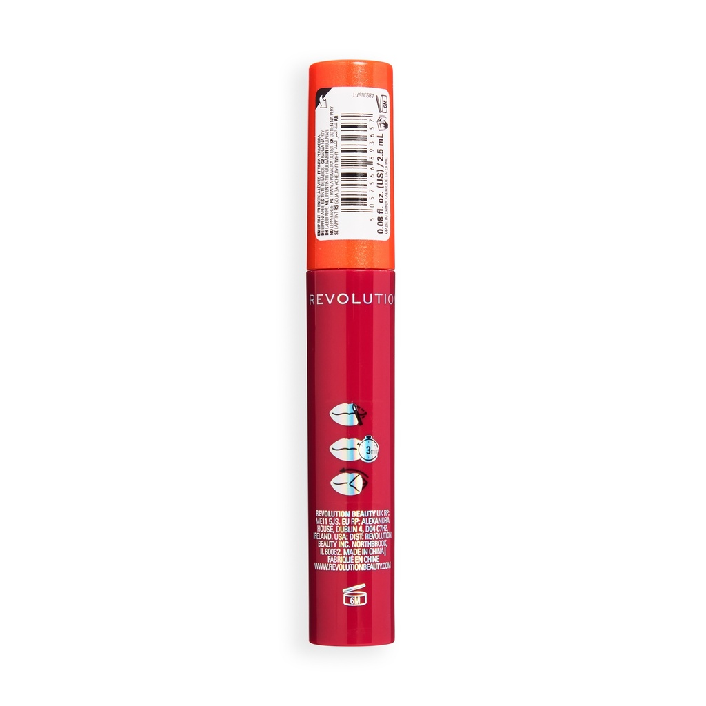 Revolution Lip Shift Peel Off Lip Stain Solar Flare Coral