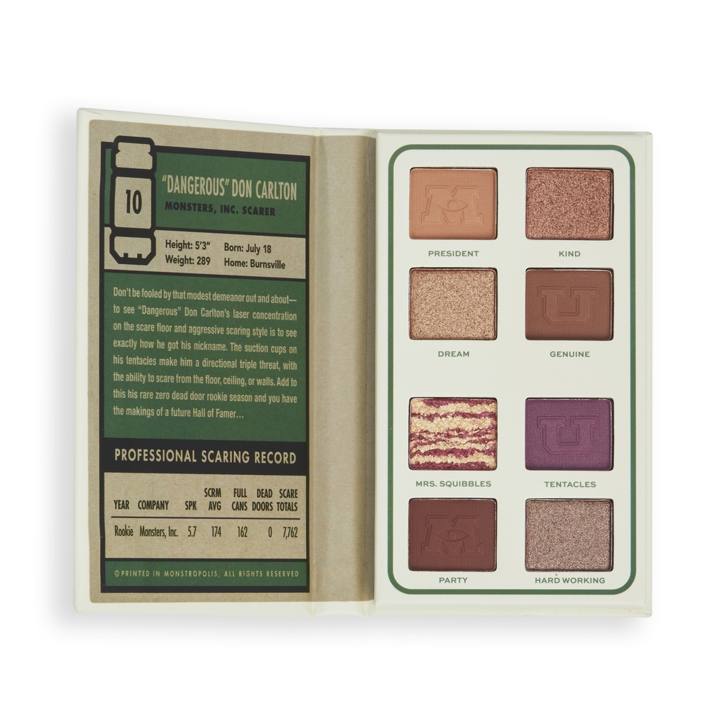 Revolution x Monsters University Don Carlton Scare Card Palette