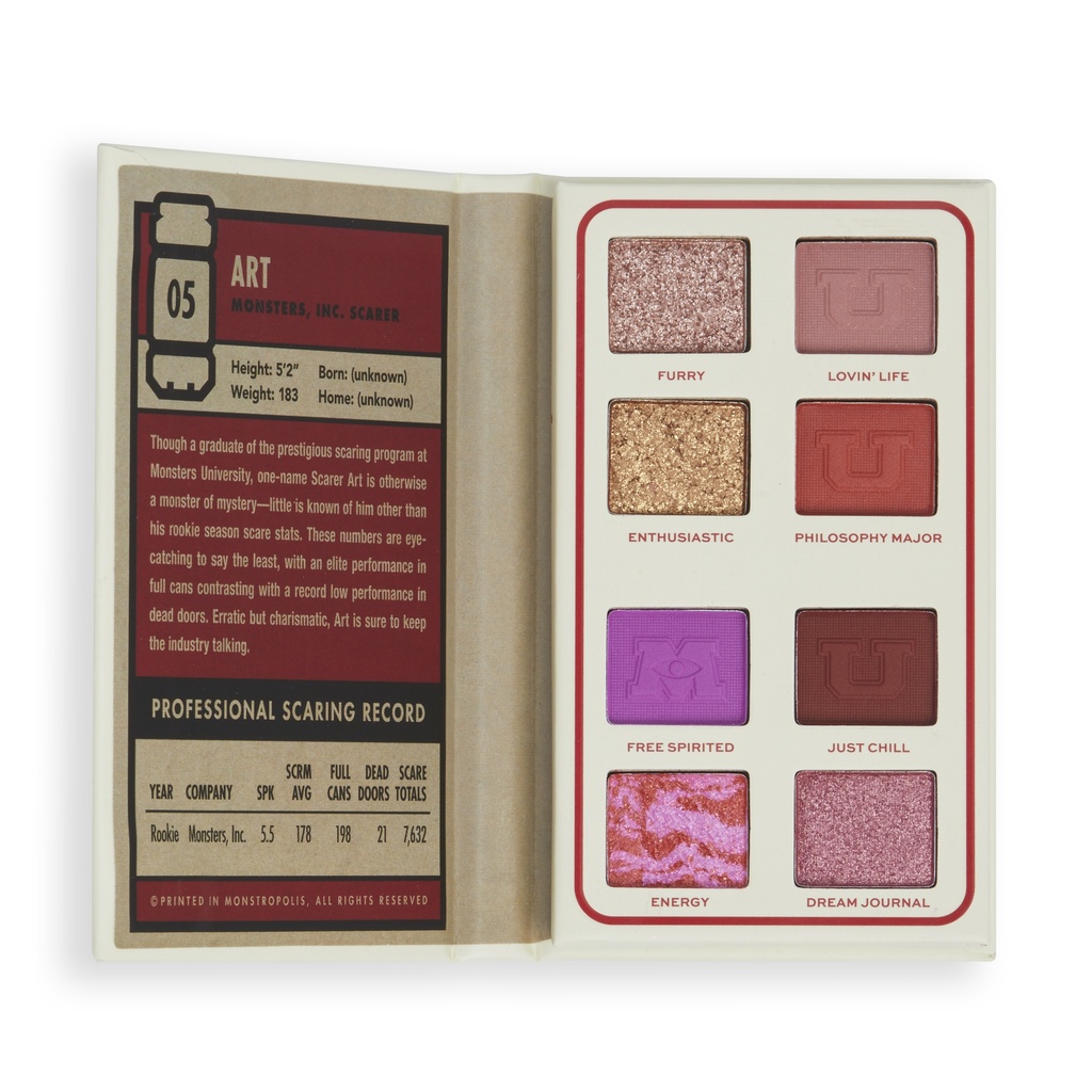 Revolution x Monsters University Art Scare Card Palette