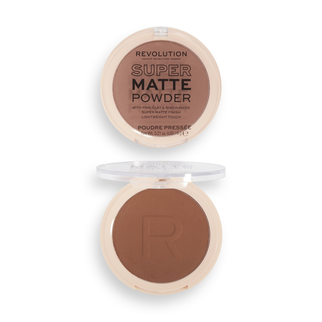 Revolution Super Matte Pressed Powder Chestnut