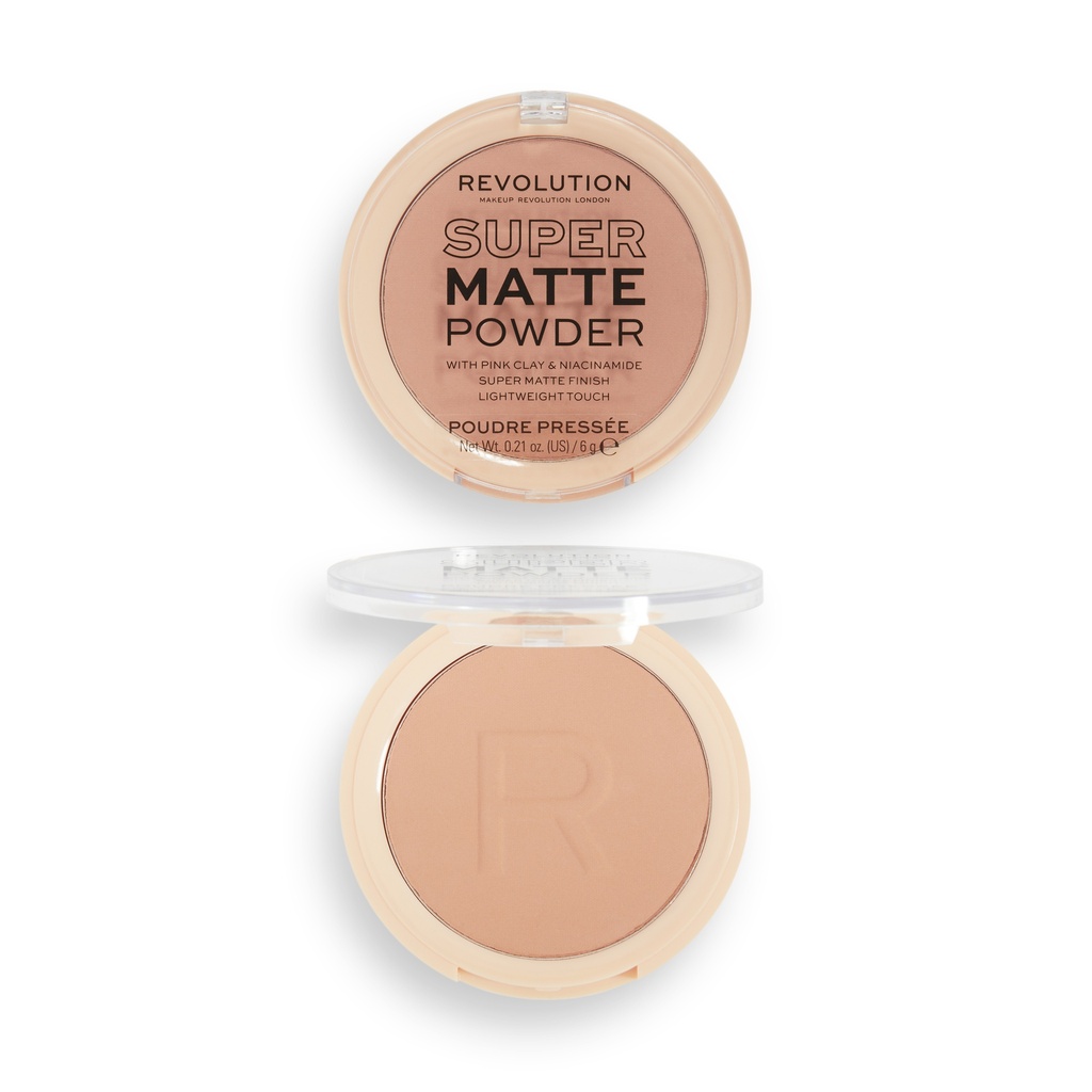 Revolution Super Matte Pressed Powder Medium Tan