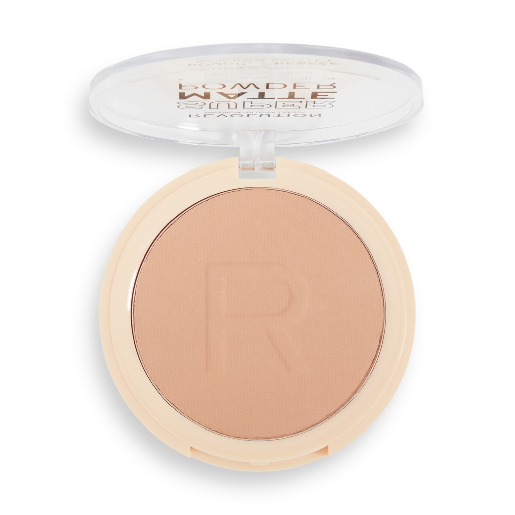 Revolution Super Matte Pressed Powder Medium Tan
