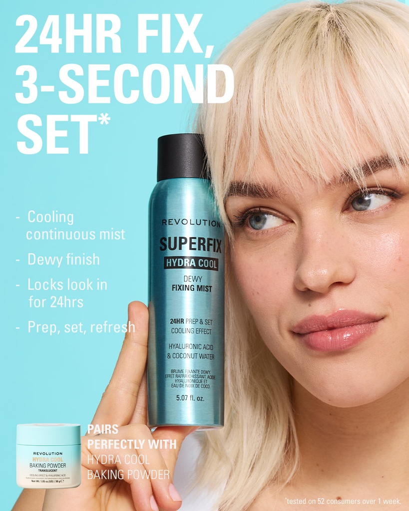 Revolution Superfix Hydra Cool Prep + Fix Continous Fixing Mist