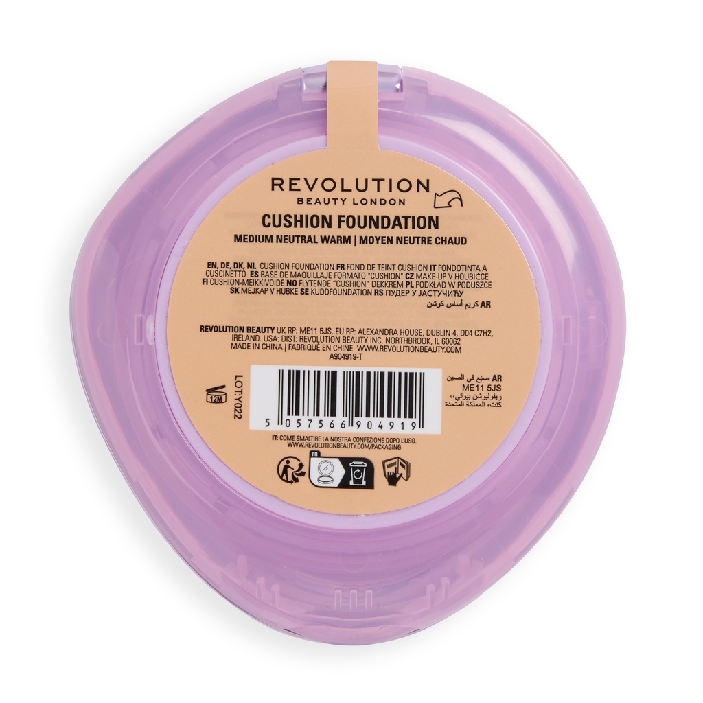 Revolution Superdewy Cushion Foundation Medium Neutral Warm