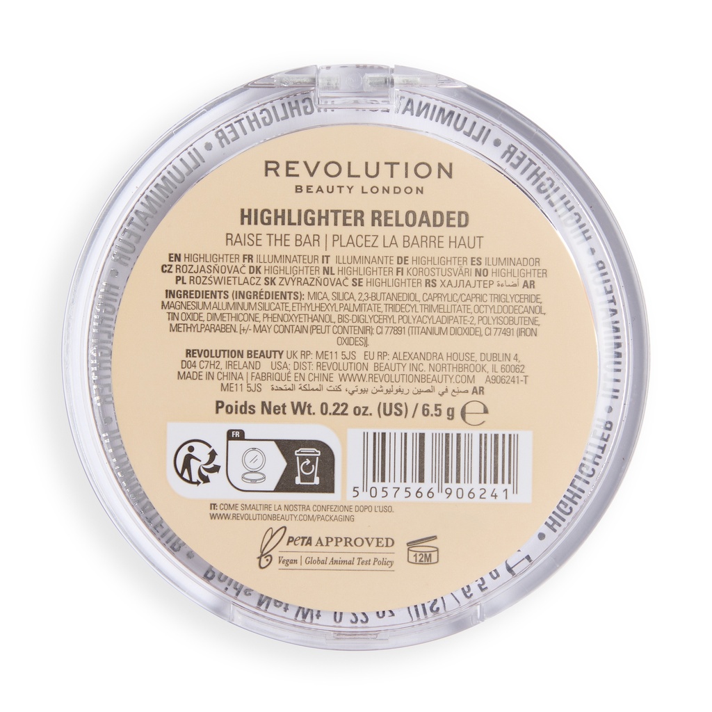 Revolution Reloaded Highlighter Raise The Bar Talc Free