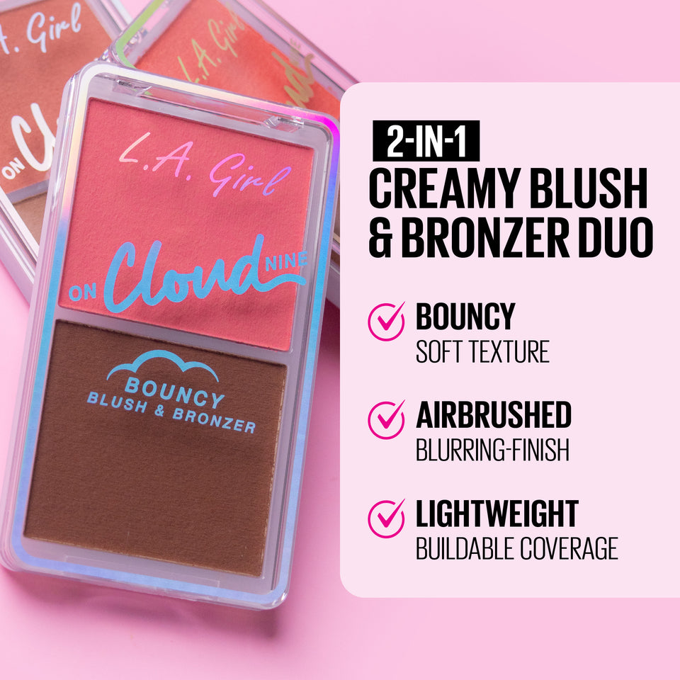 L.A Girl Bouncy Blush & Bronzer- Misty Mauve