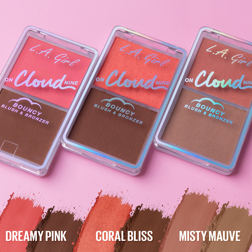 L.A Girl Bouncy Blush & Bronzer- Misty Mauve