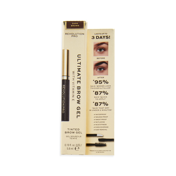 Revolution Pro Ultimate Brow Gel Dark Brown 