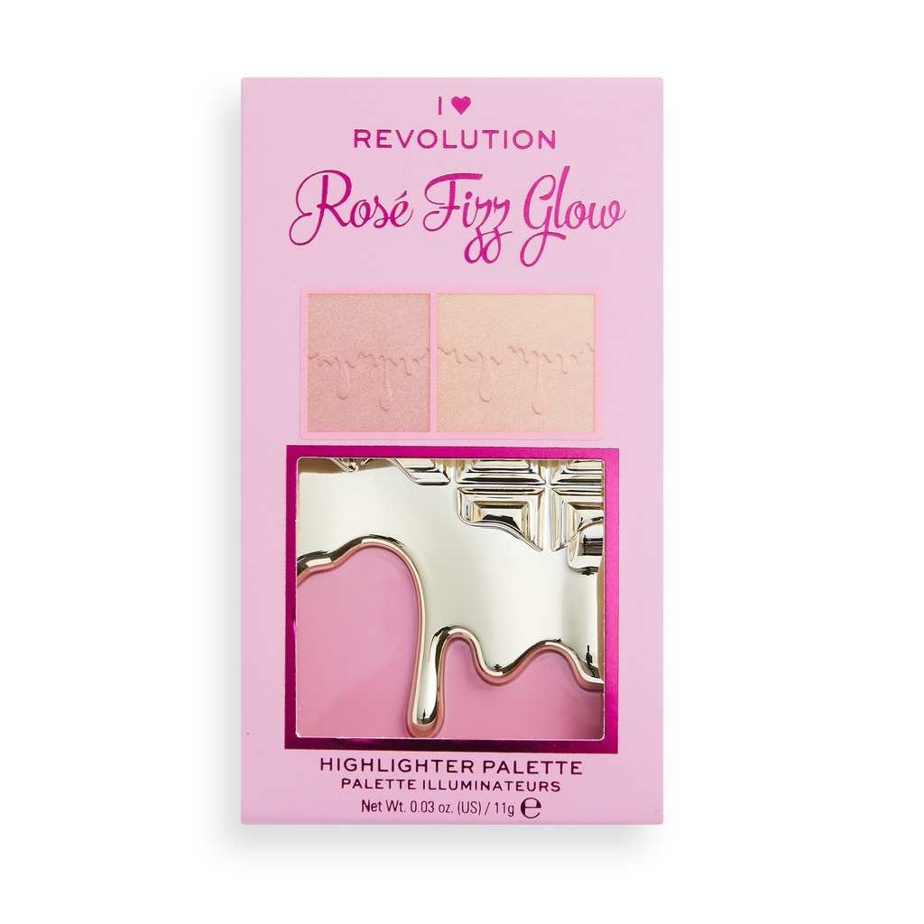 I Heart Revolution Rosé Fizz Glow Palette 
