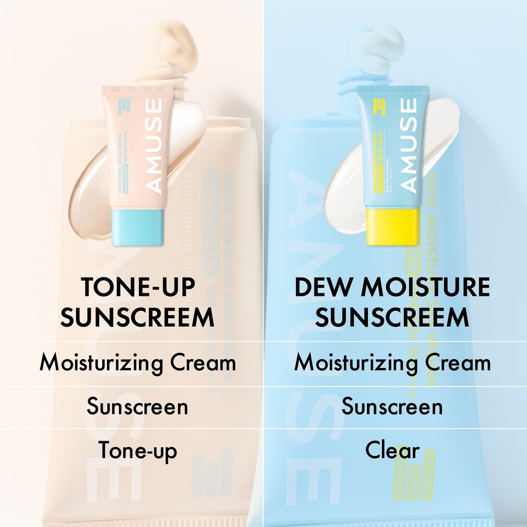 [Amuse] Dew Moisture 365 Vegan Sunscreen Spf 50+ Pa++++