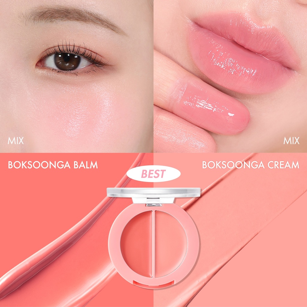 [Amuse] Lip And Cheek Healty Balm 01 Boksoonga Balm