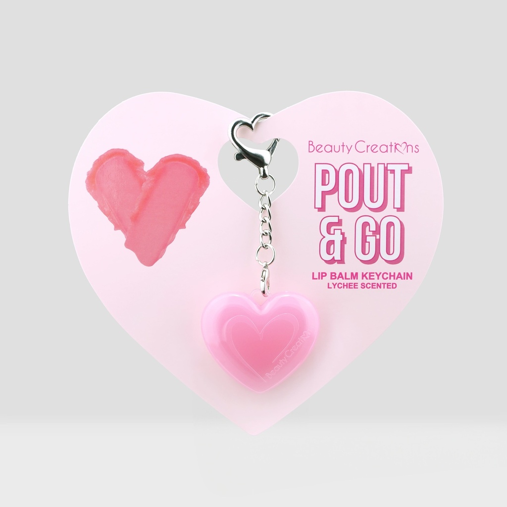 Beauty Creations Pout & Go Lip Balm Keychain