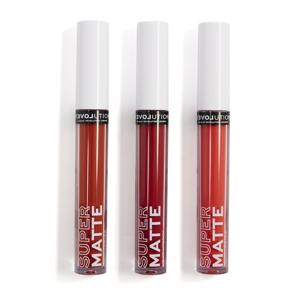 Revolution Relove Supermatte Liquid Lip Set Heat