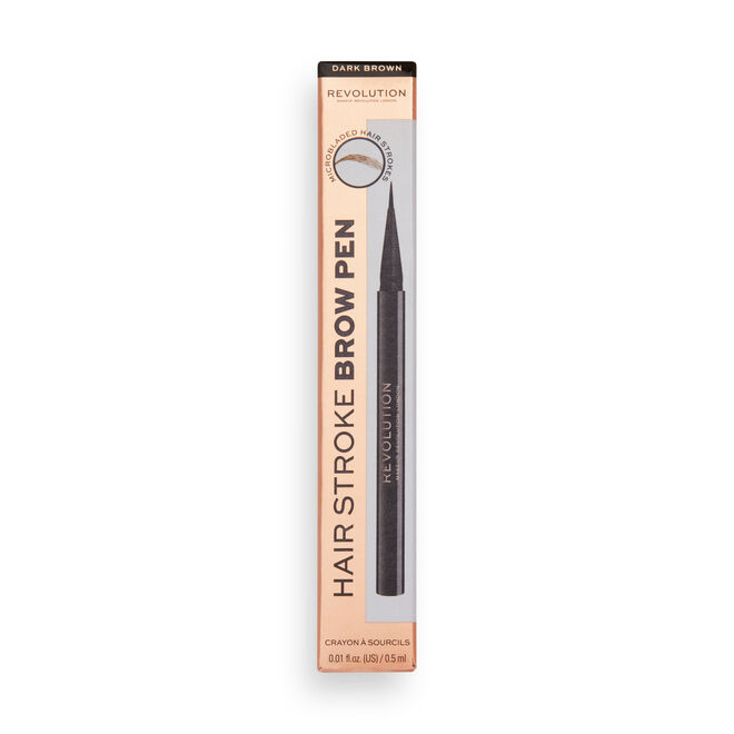 Revolution Hair Stroke Brow Pen Dark Brown 